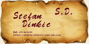 Stefan Dinkić vizit kartica